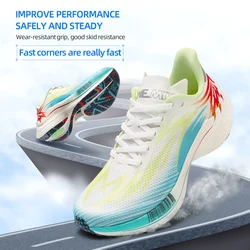 ONEMIX New Professional Training Running Shoes for Men Racing Sport Shoes Breathable Women Full Sole Nylon Plate Jogging Shoes