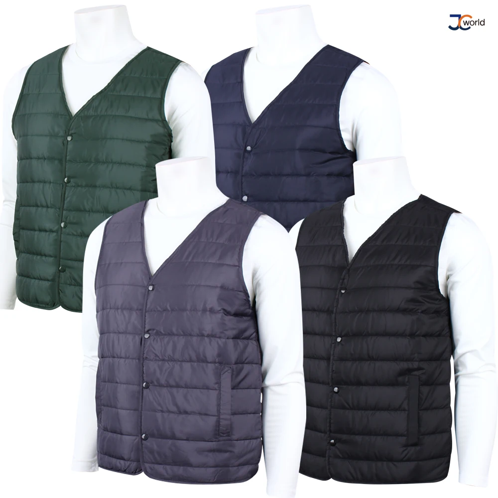 سترة مبطنة خفيفة الوزن JCworld-JC ، ملابس داخلية برقبة على شكل حرف V لفصل الشتاء ، سترة أساسية خفيفة الوزن للغاية ، 1 + 1 #3