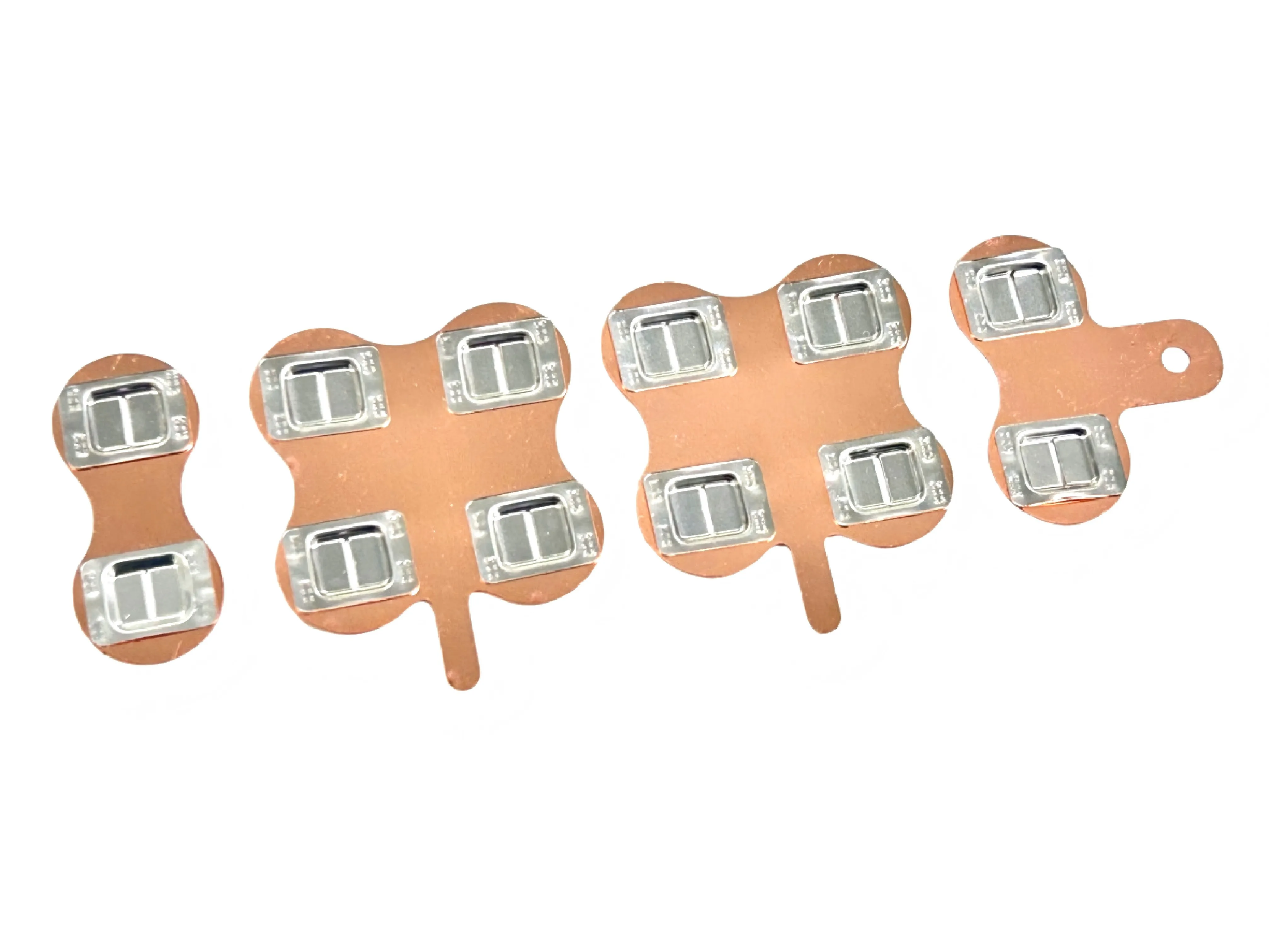 WELLGO 10SET Resistance Welding Copper-nickel Anti-corrosion 18.4MM Spacing Battery Busbar NMC 18650 6S2P Customizable