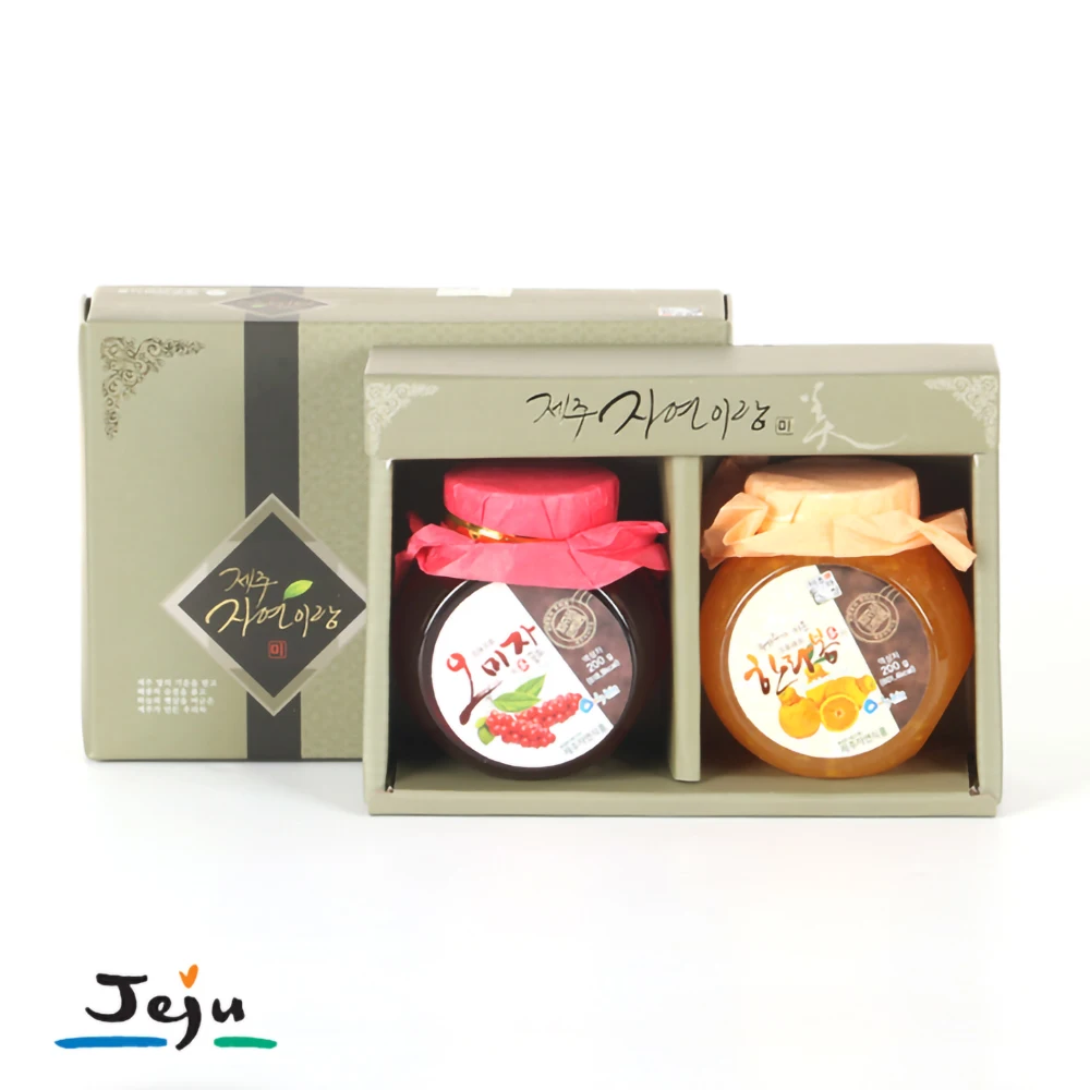 Jeju Jinan juice liquid tea 2 kinds Gift Set (Hanradon, Omisa)