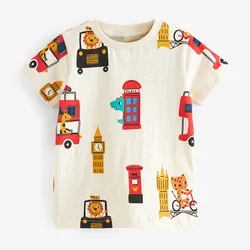 Brand Quality 100% Combed Cotton t-shirts Short-sleeve Baby Boys Clothes 2024 Summer Children Bebe Kids Girls Casual Cartoon Tee