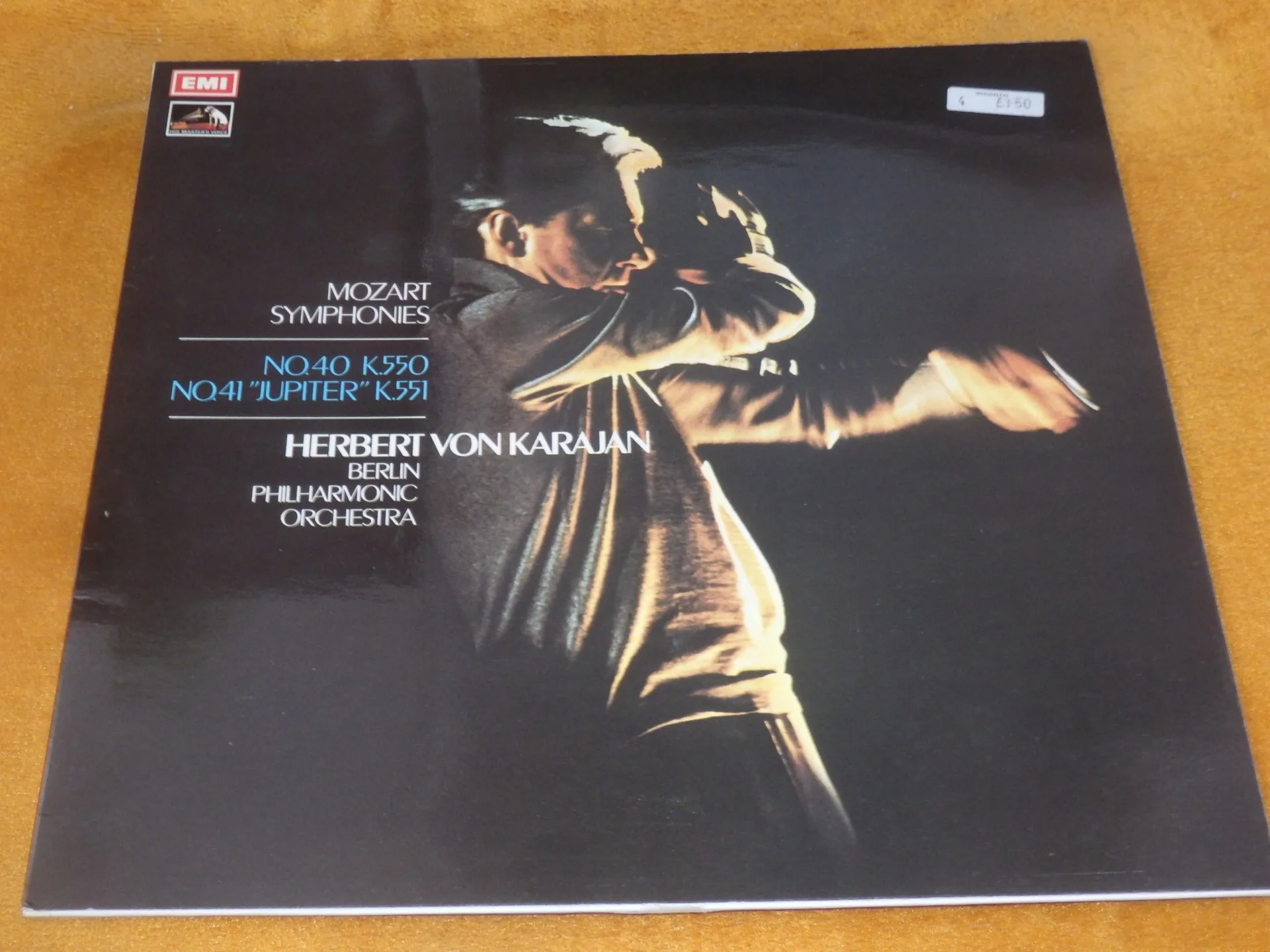 

Old 33 RPM 12 inch 30cm Vinyl Records LP Disc Karajan Conductor Symphony World Classic Music Used