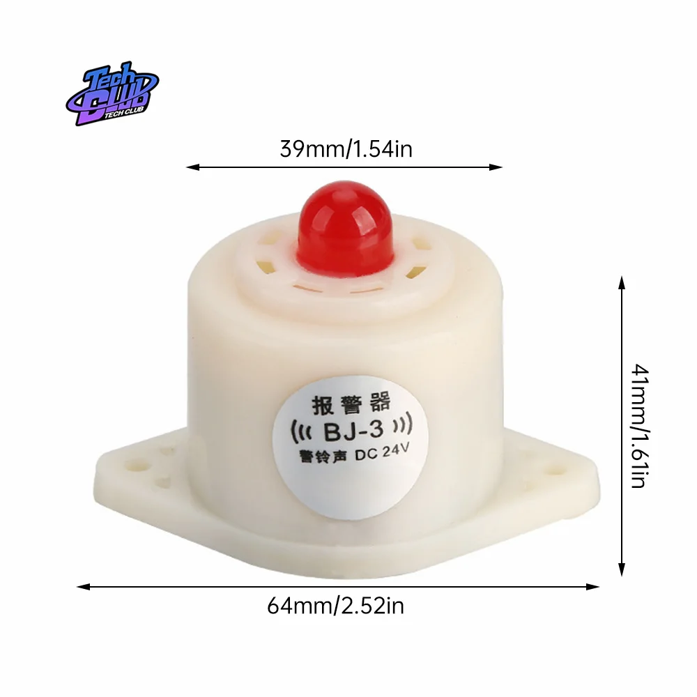 Electronic Buzzer Beep Alarm 12V 24V 220V Acoustic-optic alarm Indicator Flashing light Accessories  LZQ-3D