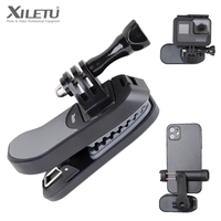 XILETU Magnetic Quick Release Backpack Clip For Gopro11 10 Pocket2 Panoramic Insta360 DJI Action3 4 Sports Camera Fixed Clip