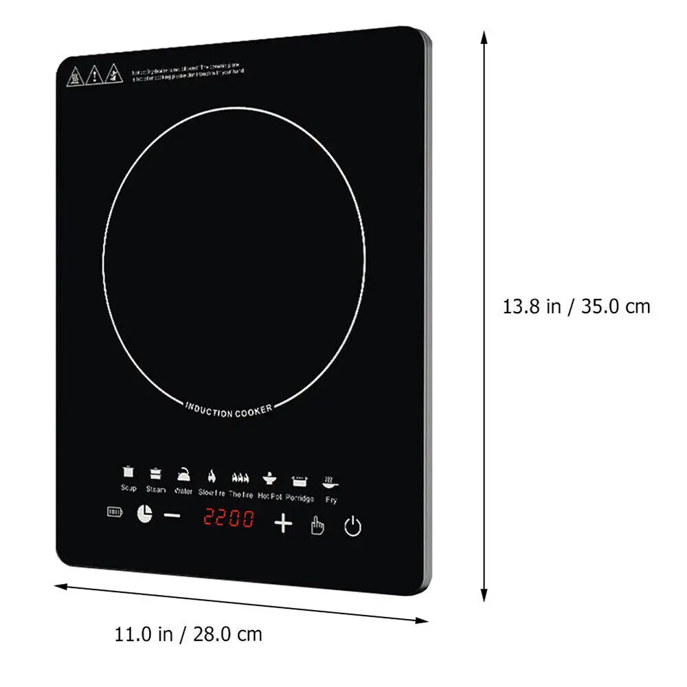 Image 3: Table de cuisson à induction électrique individuelle 2200W, portable