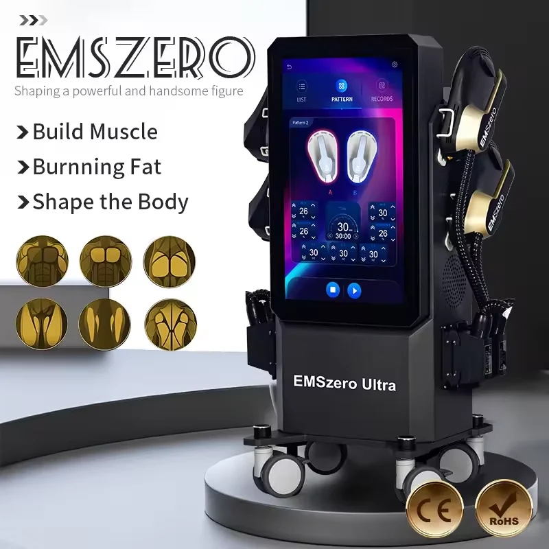 EMSzero Ultra 15 Tesla 6500W Hi-Emt EMS Portable Muscle Slimming And Weight Loss Engraving Body Sculpting Machine Salon