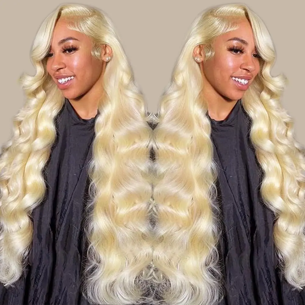 

Blonde 613 Body Wave wigs 13x4 Transparent Lace Front Wigs Human Hair Frontal Wigs 13x6 Pre Plucked Bleached Konts Colored Wigs