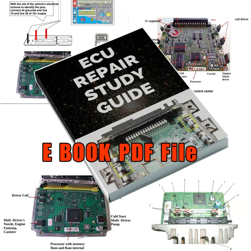 

ECU Repair Course Study Guide ECU Basic Teaching PDF Ebook PDF File For EPROM TEST Progranmming SMD Digital Central Simulator