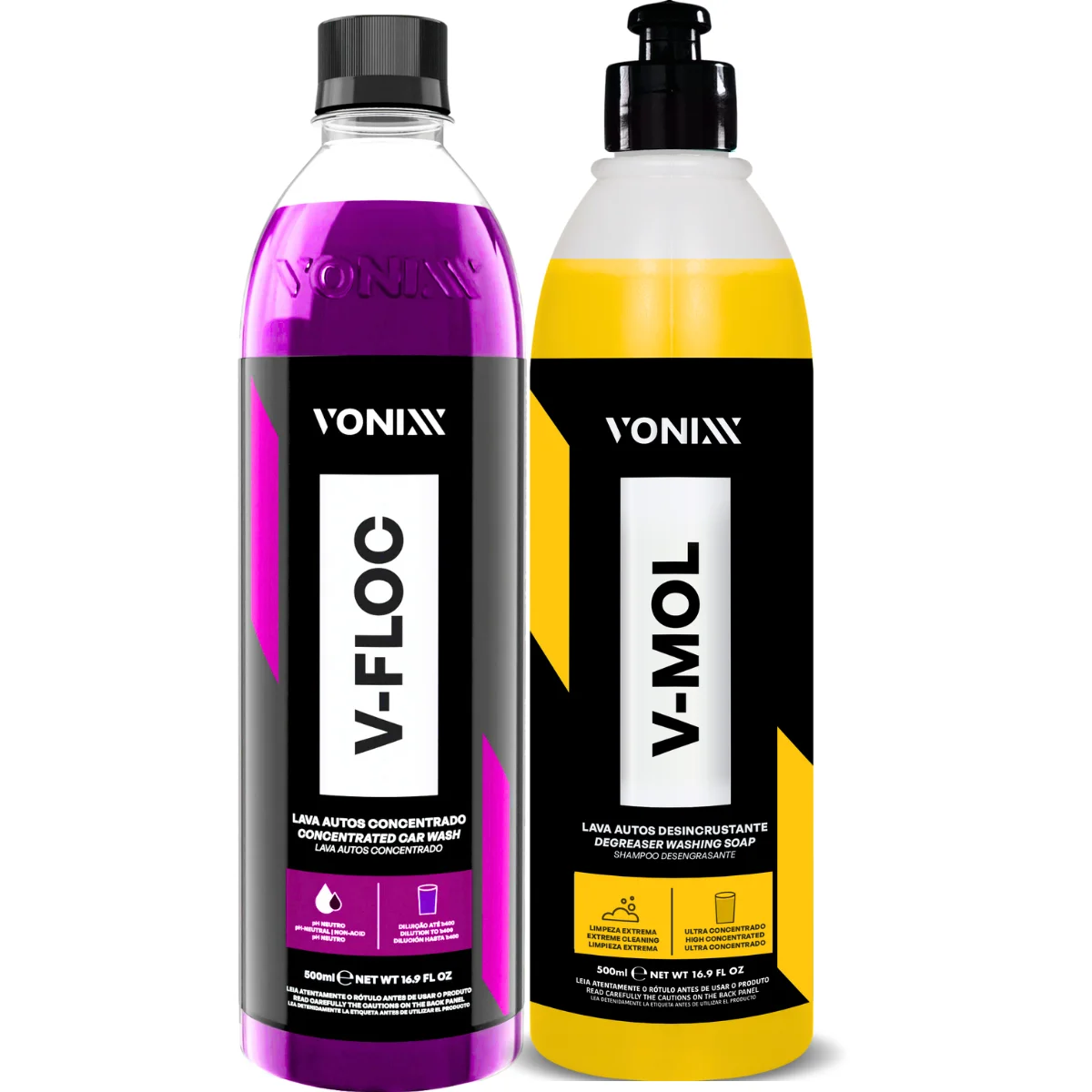 V-floc Auto Heavy Dirty Shampoo Kit 500 ml V-mol 500 ml Vonixx