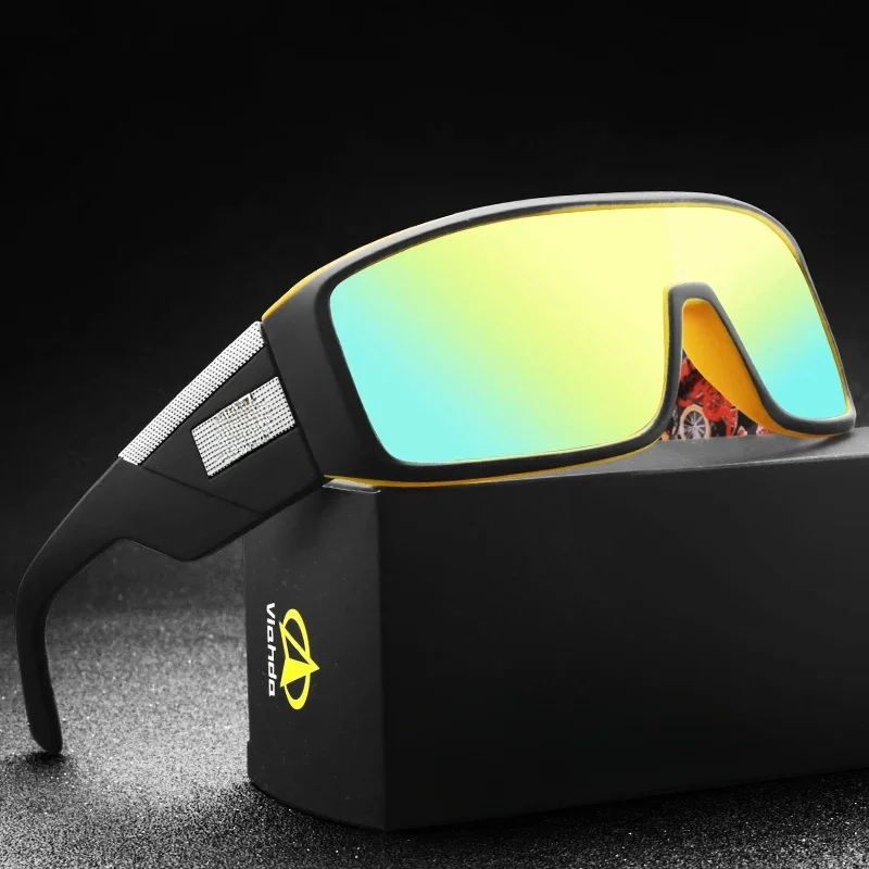 AliExpress VIAHDA Cycling Sunglasses Men Large Frame Women Driving Glasses Camping Hiking Fishing Classic UV400