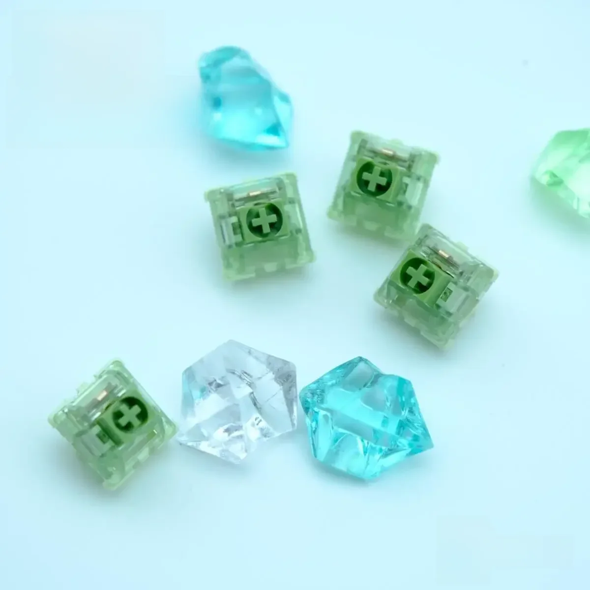 Lumia V2 Matcha Linear Switches 55g 5 Pins POM Mechanical Keyboard Custom Switch Extension Springs GPL205GD0 Manual Lubrication