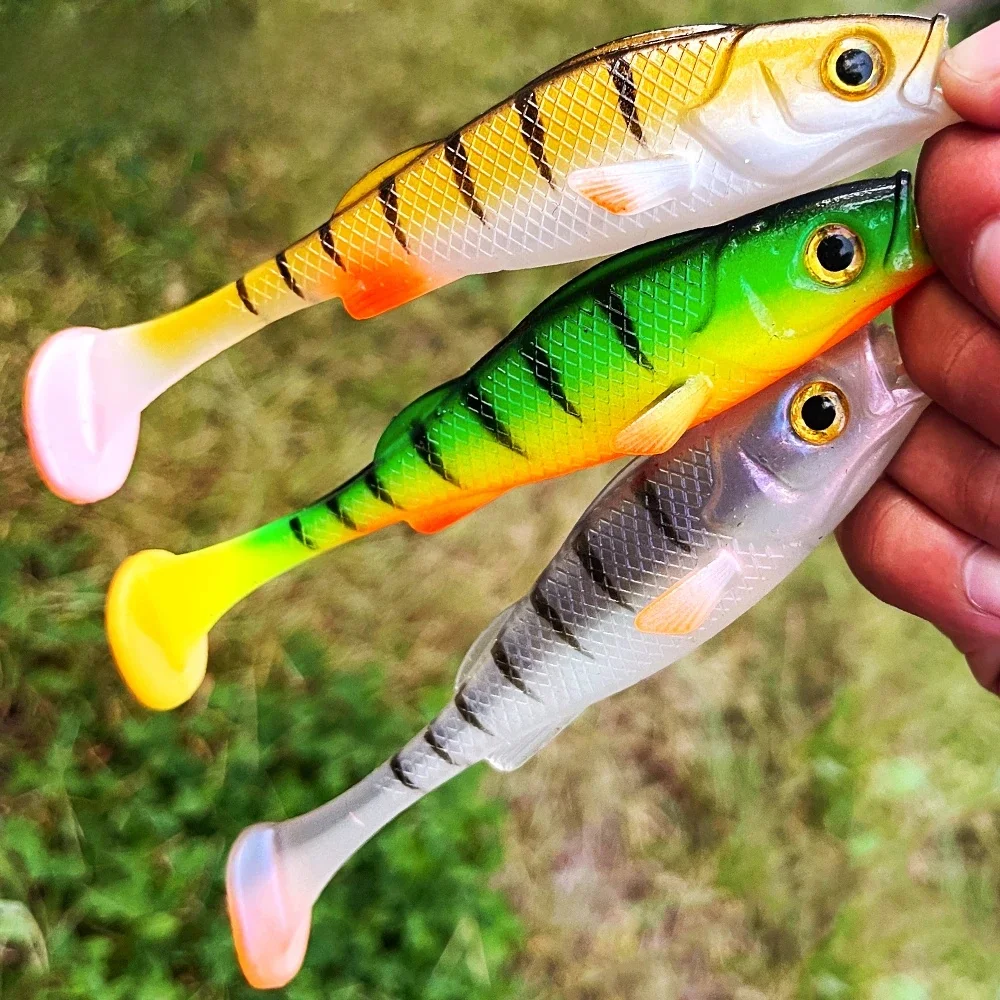 Spinpoler Vigor Barsch Shad Weiche Swimbait Angeln Locken 7 cm/11 cm/14 cm Für hecht Zander Bass Paddel T Schwanz Pesca Gefälschte Fisch Lurre