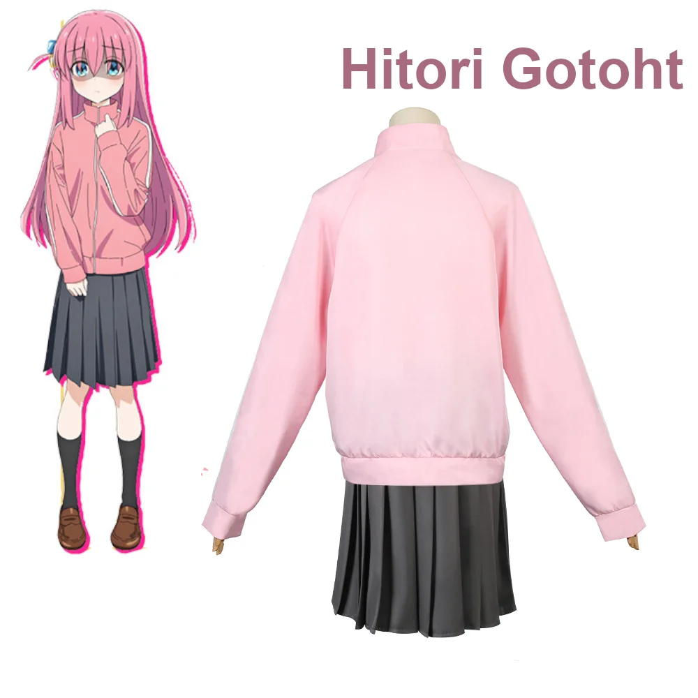 أزياء Bocchi the Rock التأثيرية Hitori Gotoh Nijika Ijichi Ryo Yamada Ikuyo Kita Girl الزي المدرسي أنيمي JK للحفلات التنكرية