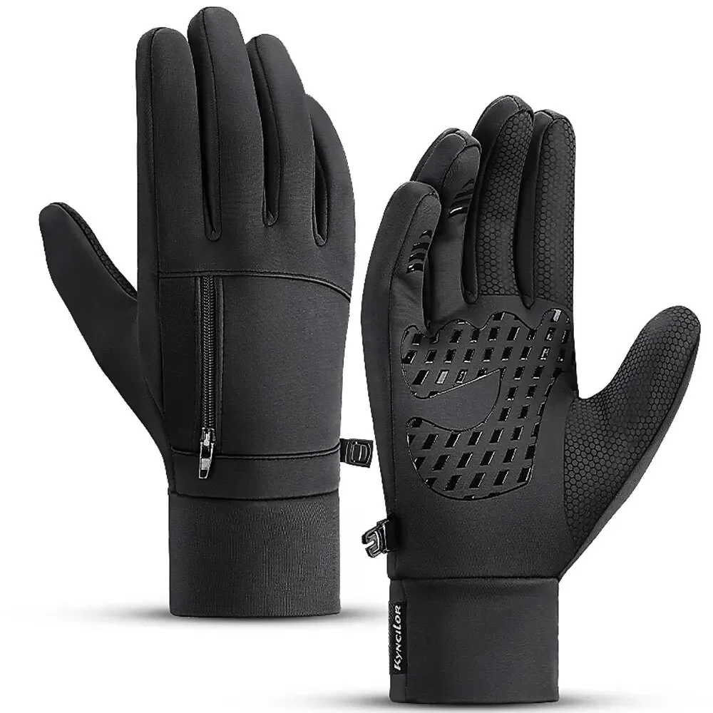 AliExpress Kyncilor Winter Outdoor Cycling Gloves for Men and Women Touchscreen Windproof Warm Sport Splashproof Silicone Non-slip Motorcycle Gloves