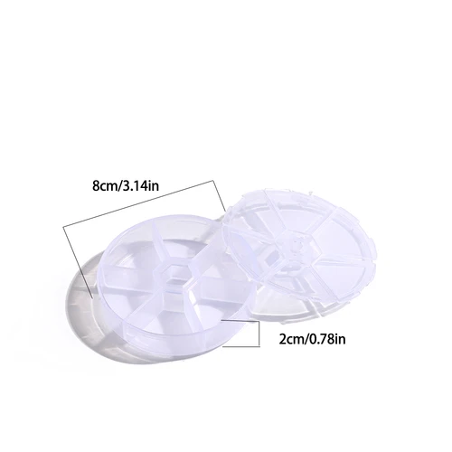 Minimalist Plastic Jewelry Storage Box Organizer Transparent Container for Rings Earrings Necklace DIY Accessories