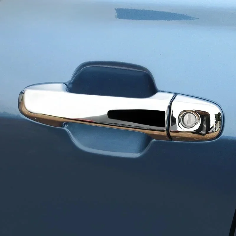 For Subaru Forester Impreza XV Crosstrek Glossy Chrome Exterior Door Handle Cover Trims Protector