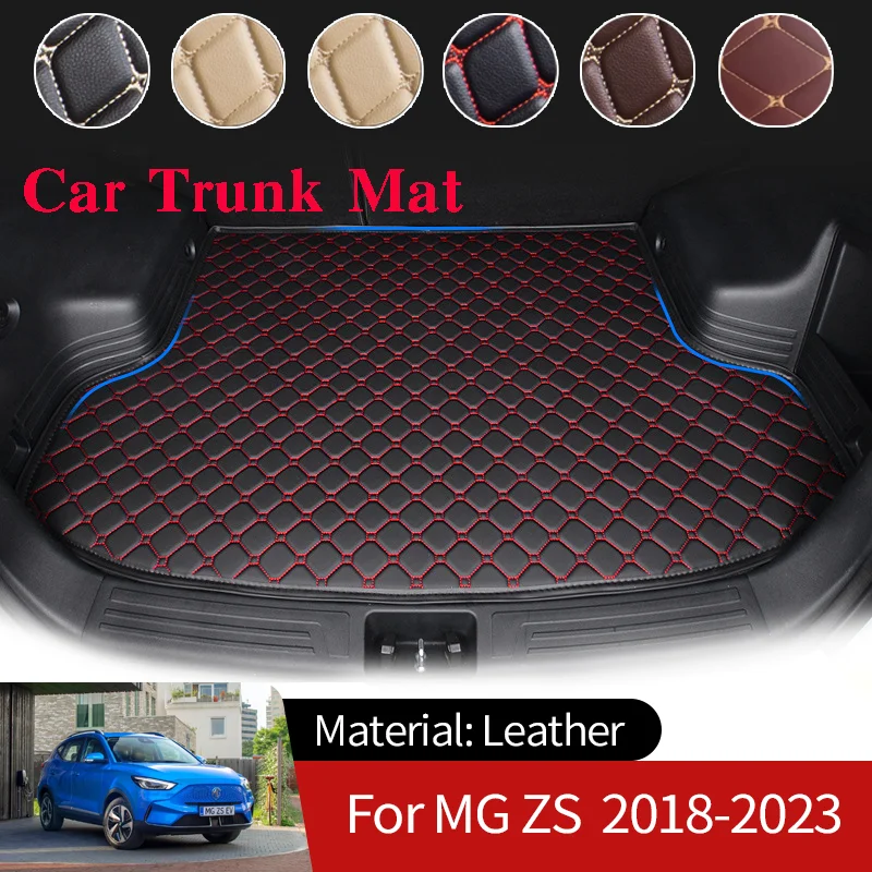 

Leather Car Boot Liner Cargo Rear Trunk Mats Luggage FLoor Tray Waterproof Carpets for MG ZS ZX Plus EZS ZST VS ZS11 2018~2023