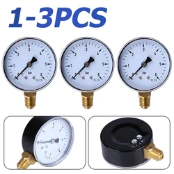 1-3pcs 1/4 Inch Manometer 6 Bar Compressor Compressed Air Pressure Gauge for Air Water Oil Gas Measurement