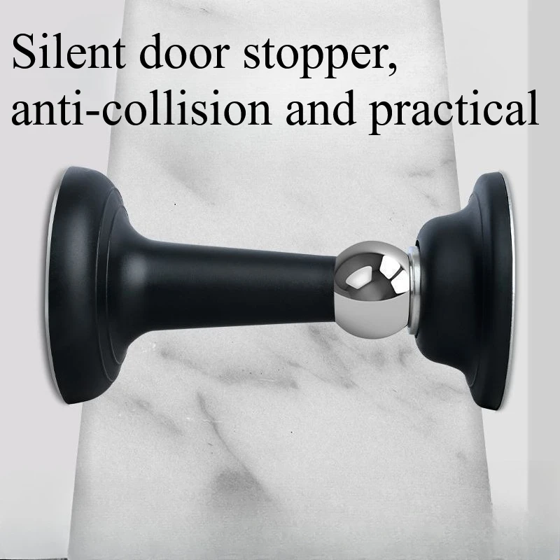 Strong Magnetic Silicone Door Stopper No-Drill Dual-Use Silent Anti-Collision Door Catch Waterproof Rust-Proof Wall Protector