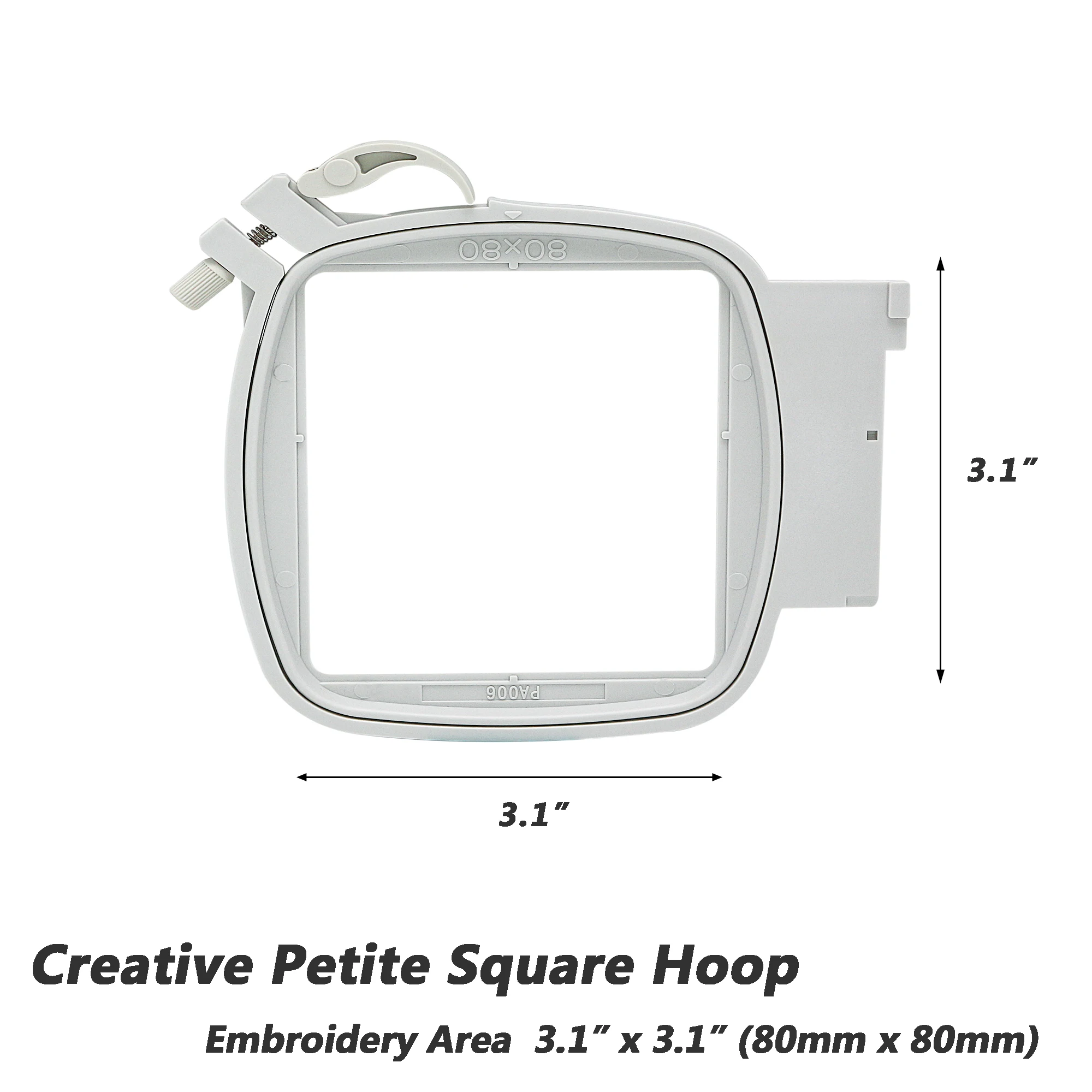 Embroidery Creative Petite Square Hoop for Pfaff Creative 2.0 4.0 Vision Husqvarna Viking Designer Sewing Machine Frame PA006