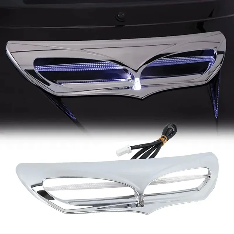 Motocyklowe światło LED Batwing przednia owiewka wykończenie wentylacyjne akcentująca pokrywa dla Harley Touring Electra przemieszczanie się po ulicy 2014-2022 — zdjęcie 2