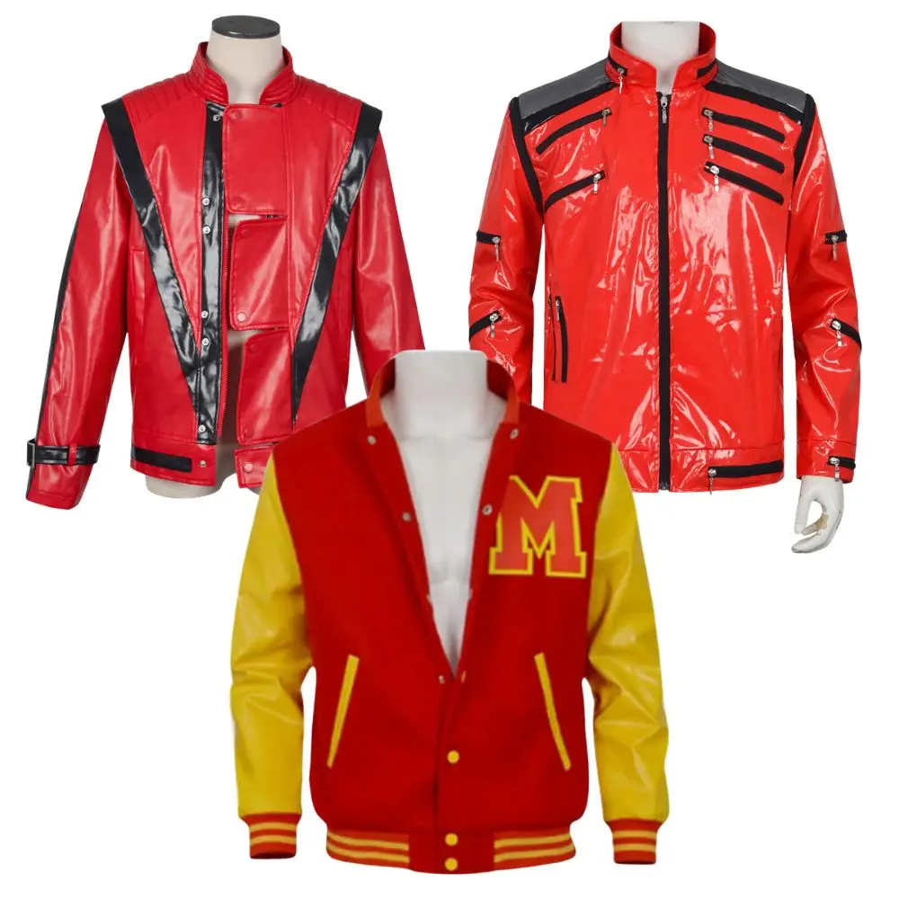 

MJ Michael Jacket Coat Cosplay Costume for Adult Men Streetwear Stage Performance Outfits Roleplaying Halloween Carnival Suit