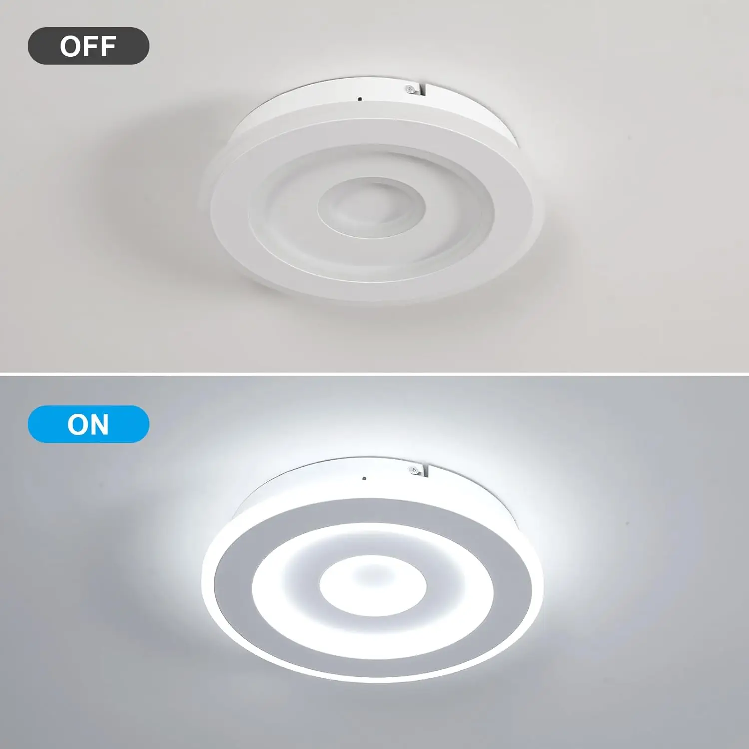 Runde LED-Deckenleuchte, moderne LED-Deckenleuchten 28 W für Flur, Schlafzimmer, Badezimmer, Küche, Wohnzimmer – Detail 9