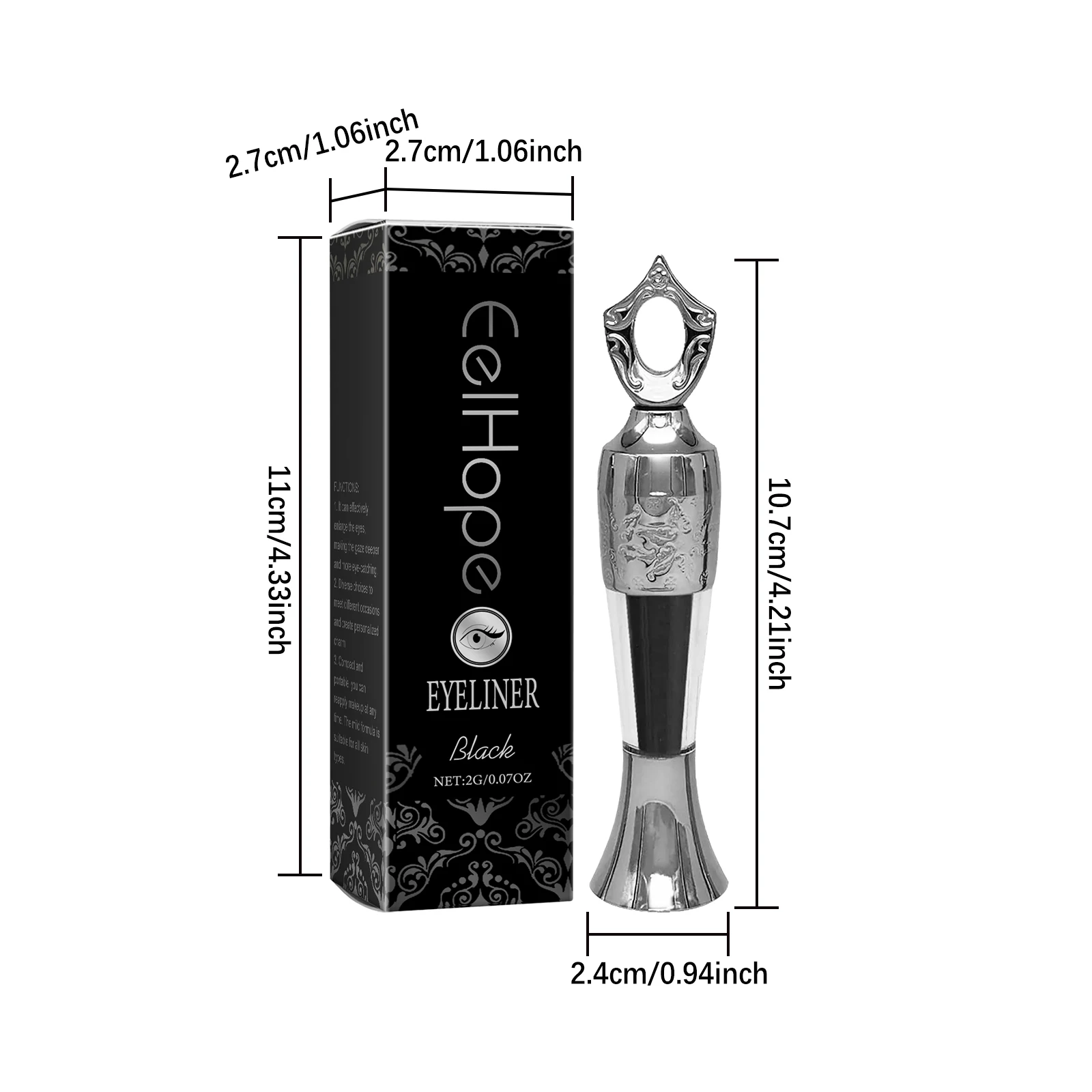 EELHOPE Mehrfarbiger Eyeliner, sanftes Augen-Make-up, nicht reizend, langlebiger Eyeliner, wasserdicht, mild, tragbar, Make-up-Eyeliner
