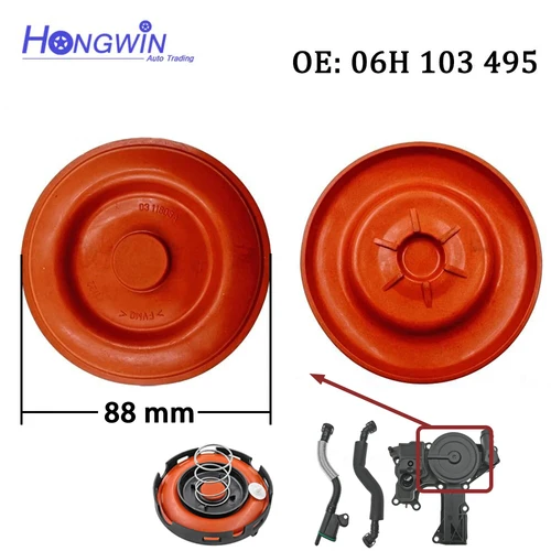 OE: 06H 103495 06H 103495 Un conjunto de cubierta de válvula PCV separador de aceite Original para Audi A3 A4 A5 A6 Q5 TT VW CC Passat 1.8L 2.0 TSI