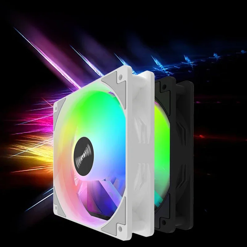 Wentylatory RGB 120x120x25mm 12V PC Cooler do chłodzenia powietrzem obudowy komputera — zdjęcie 2