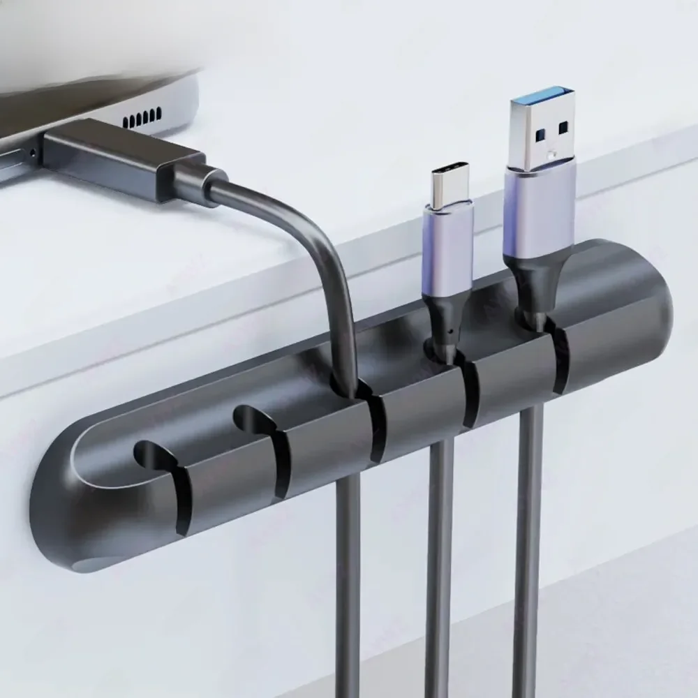 Wire Organizer Mobile Phone Charging Cable Data Cable Wire Routing Storage Cable Organizer Snap Clip Desktop USB Charging Cable