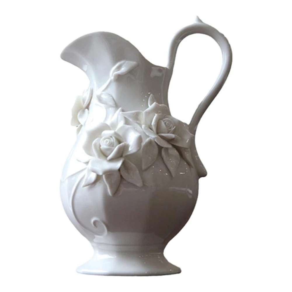 New vintage ceramic handmade three-dimensional pinch flower vase cold water pot flower vese