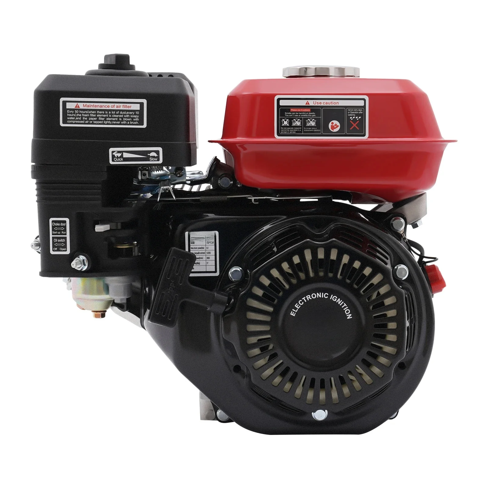 4-takt benzine-benzinemotoren 1 cilinder luchtkoeling 7,5 pk Kart-motor Sterk vermogen Rotavator hogedrukreinigermotor 5100 W / 40 - afbeelding 2