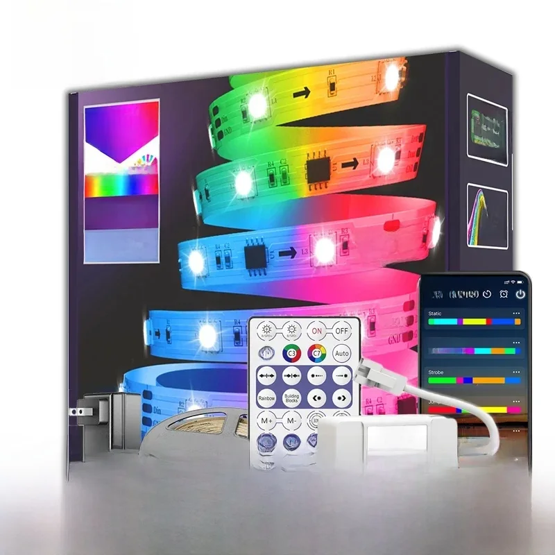 65.6FT/20M adresowalne taśmy Led RGBIC Dreamcolor lampki nocne oświetlenie magiczna kontrola aplikacji domowej taśma Led dla domu — zdjęcie 2
