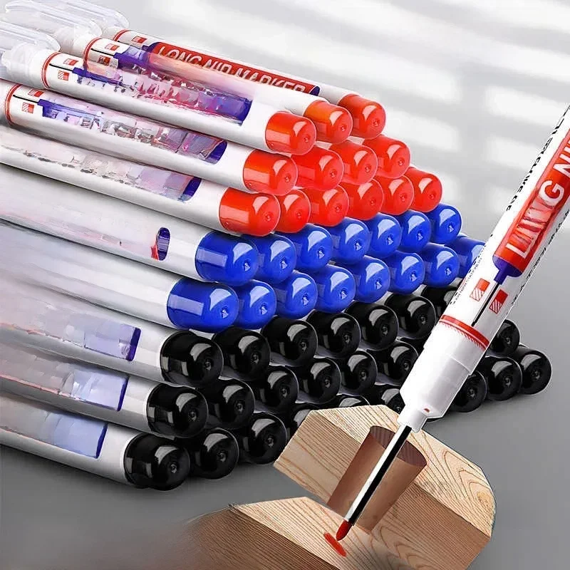 1-40PCS 20mm Diep Gat Lange Nib Hoofd Markers Voor Metalen Perforeren Pen Waterdichte Badkamer Houtbewerking decoratie Multifunctioneel - afbeelding 2