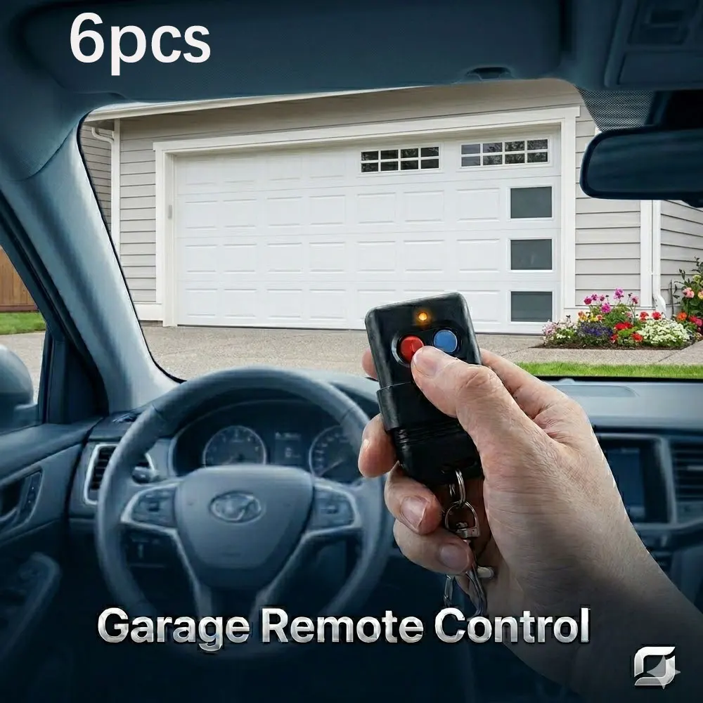 

6pcs 8 Dip Switch Remote Keyfob SMC5326 Auto Gate Control 330MHz 433MHz Garage Remote Control