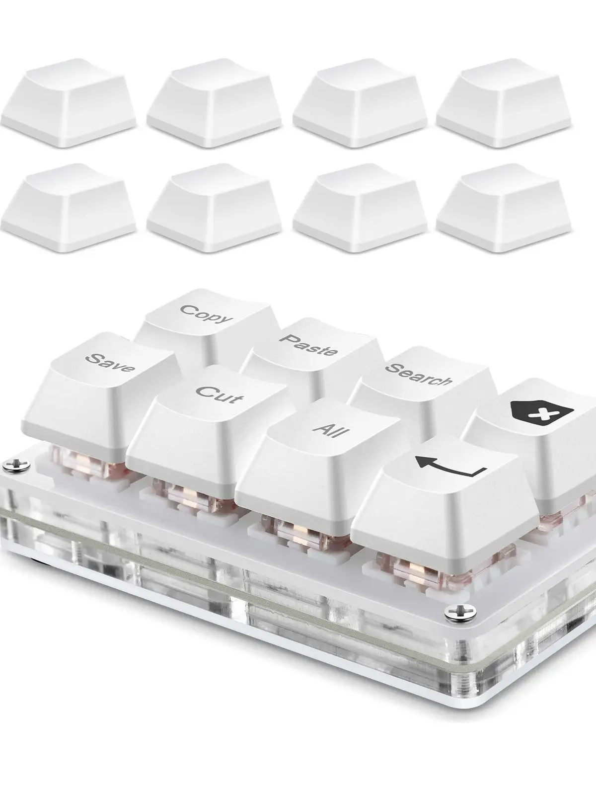 SAYODEVICE 8 Klawiszy Mini Klawiatura Skrótów Klawiszowych do Pracy w Biurze Makro Klawiatura do Gier Rhythm OSU Klawiatura Gamingowa USB Przewodowa z Możliwością Wymiany Przełączników Podczas Użytkowania — zdjęcie produktu 7
