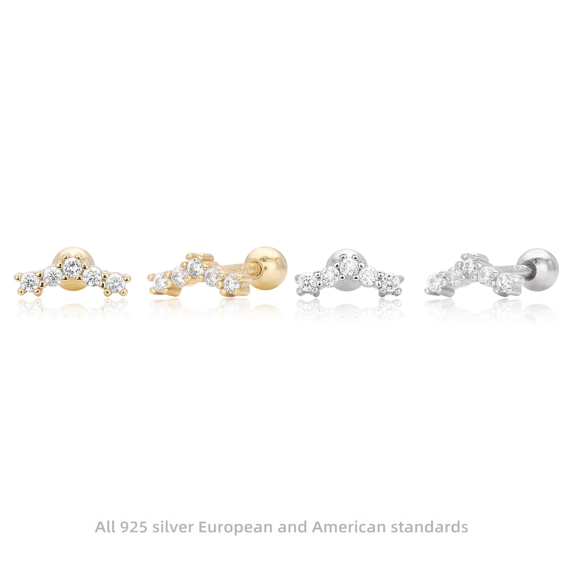 

S925 Sterling Silver Twisted Stud Earrings Korean Style Minimalist Jewelry for Women Sweet Dainty Everyday Gift