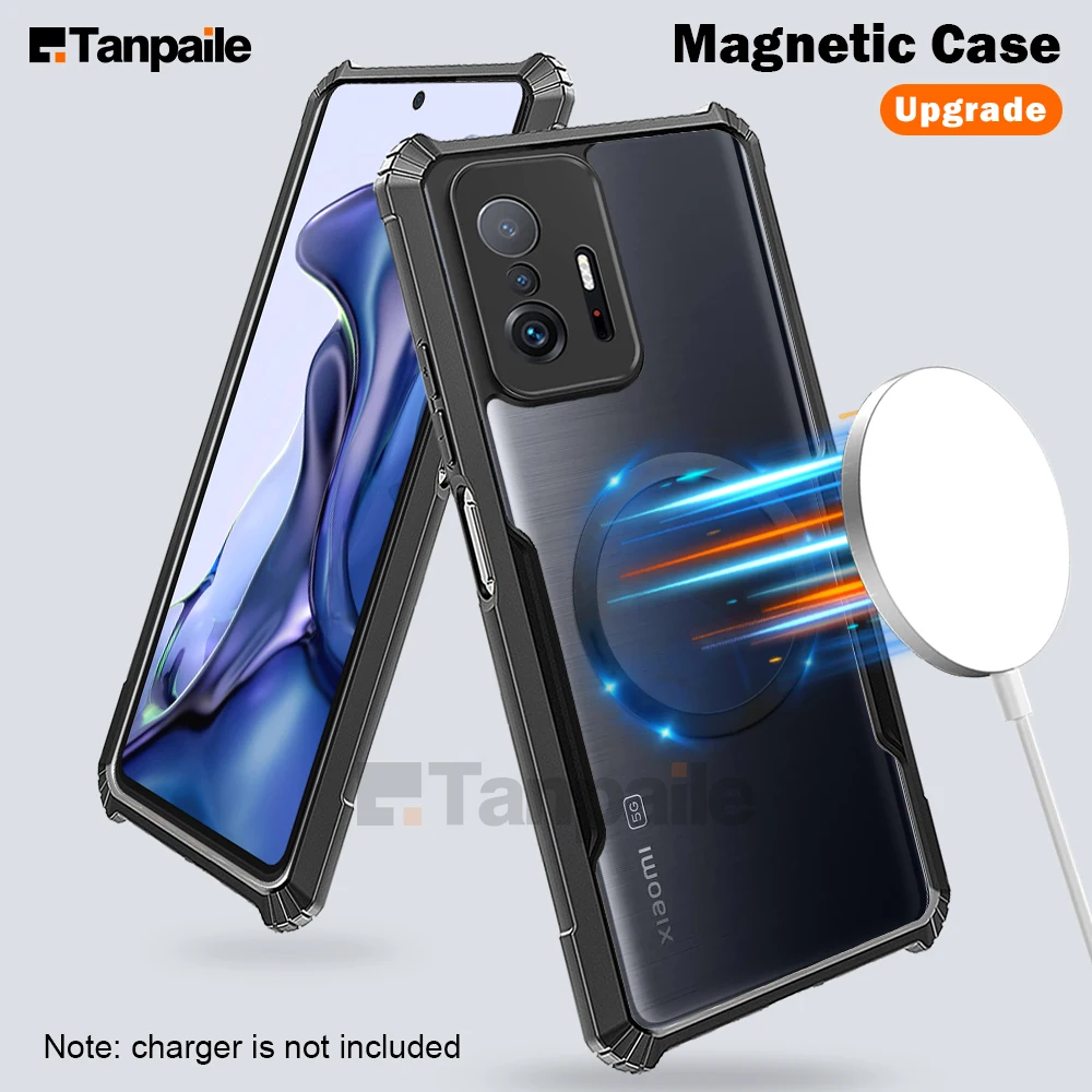

Ultra Thin Magnetic Case For Xiaomi 11T 12T Pro Mi 10T Mi12T Mi11T Mi10T Shockproof Wireless Charging Magsafe Bumper Phone Cover