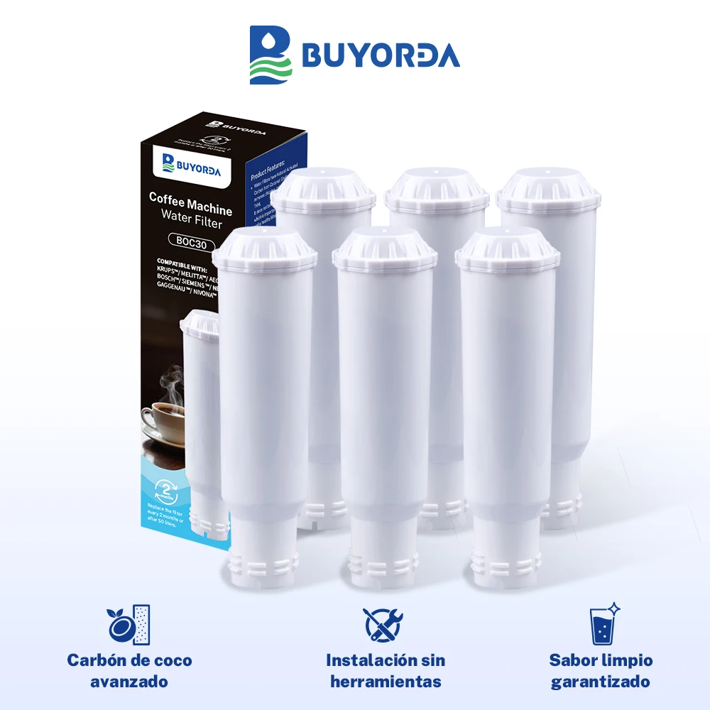 Cartuchos De Filtro De Agua Para Cafetera Para Melitta, for Krups Claris F088, for Siemens TCZ60003, for AEG for Neff for Bosch TCZ6003, Filtro Compatible Para Café