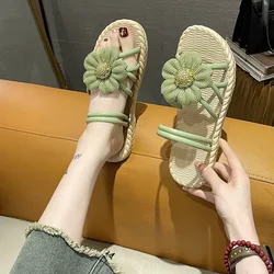 New summer two-way sandals fashionable flowers versatile casual women's shoes