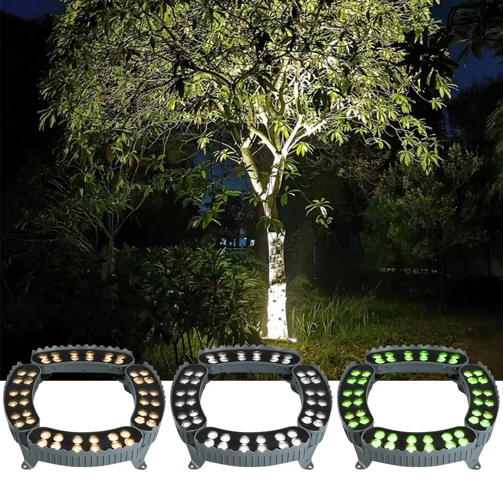 LED-boomknuffellamp Tuinverlichting RGB Warm/koud wit Buitenlamp IP65 Waterdicht Tuin Grond Tuin Grote bomen Knuffellicht - afbeelding 2