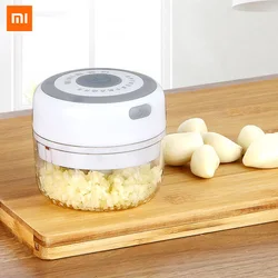 Xiaomi-trituradora de ajo eléctrica, picadora de cocina, picadora de carne, Mini trituradora de ajo y verduras, procesador de alimentos recargable