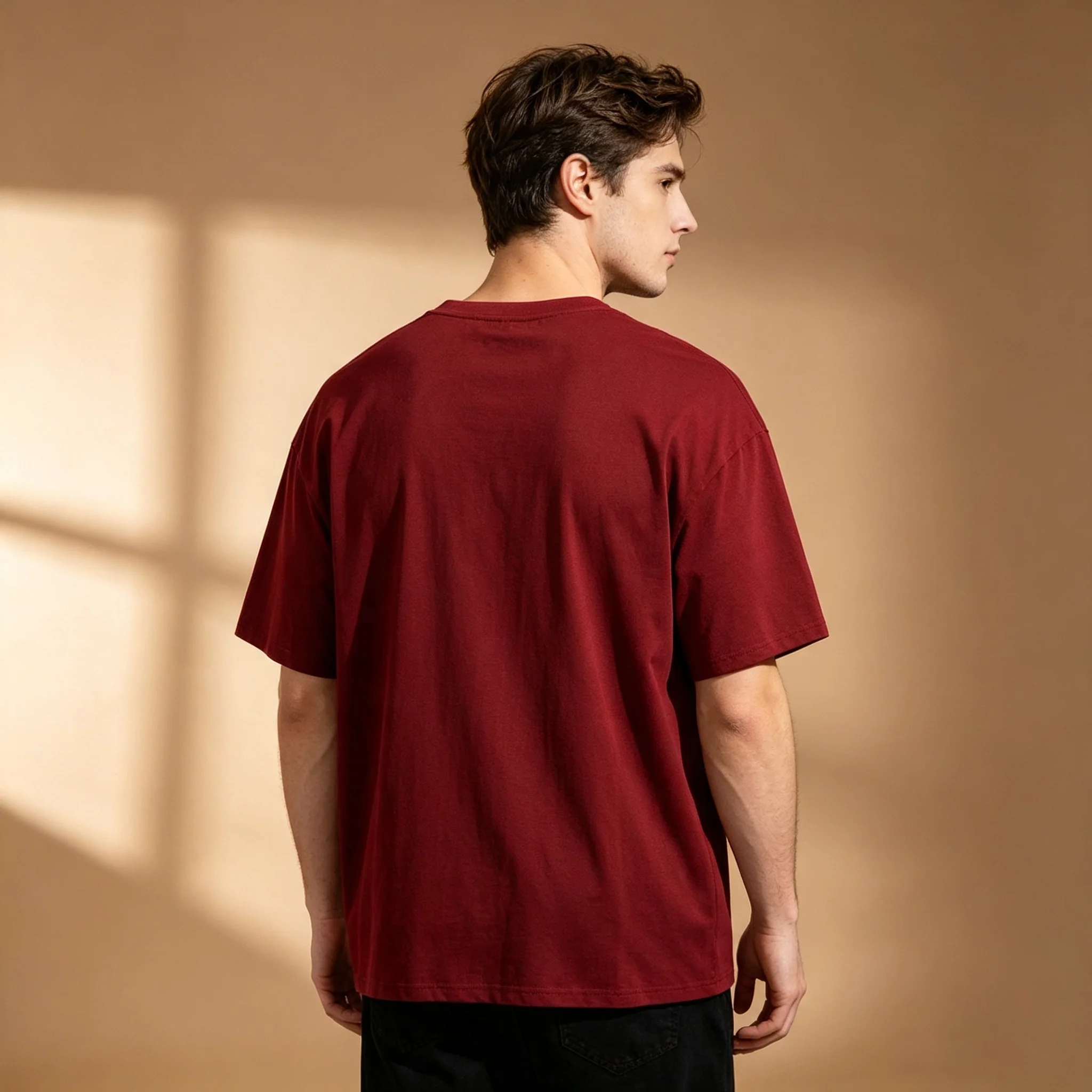 Men Wine Red  T Shirt Gothic Skull Dark Metal Spike Letter Graphic Short Sleeve Tee Punk Streetwear Crewneck Casual Summer Tops