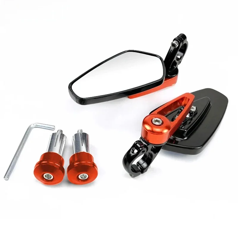 AliExpress EAFC Universal Motorcycle 22mm Bar End Side Rearview Mirror 2Pcs Aluminum 7/8" Motorbike Bike Handlebar Rear View Mirrors