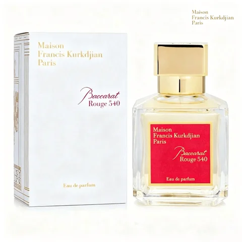 Maison Francis Kurkdjian Baccarat Rouge 540 Eau De Parfum 100ml (3.4oz), Woody Amber Warm Spicy Scent, Unisex Perfume for Daily Wear Dating Party