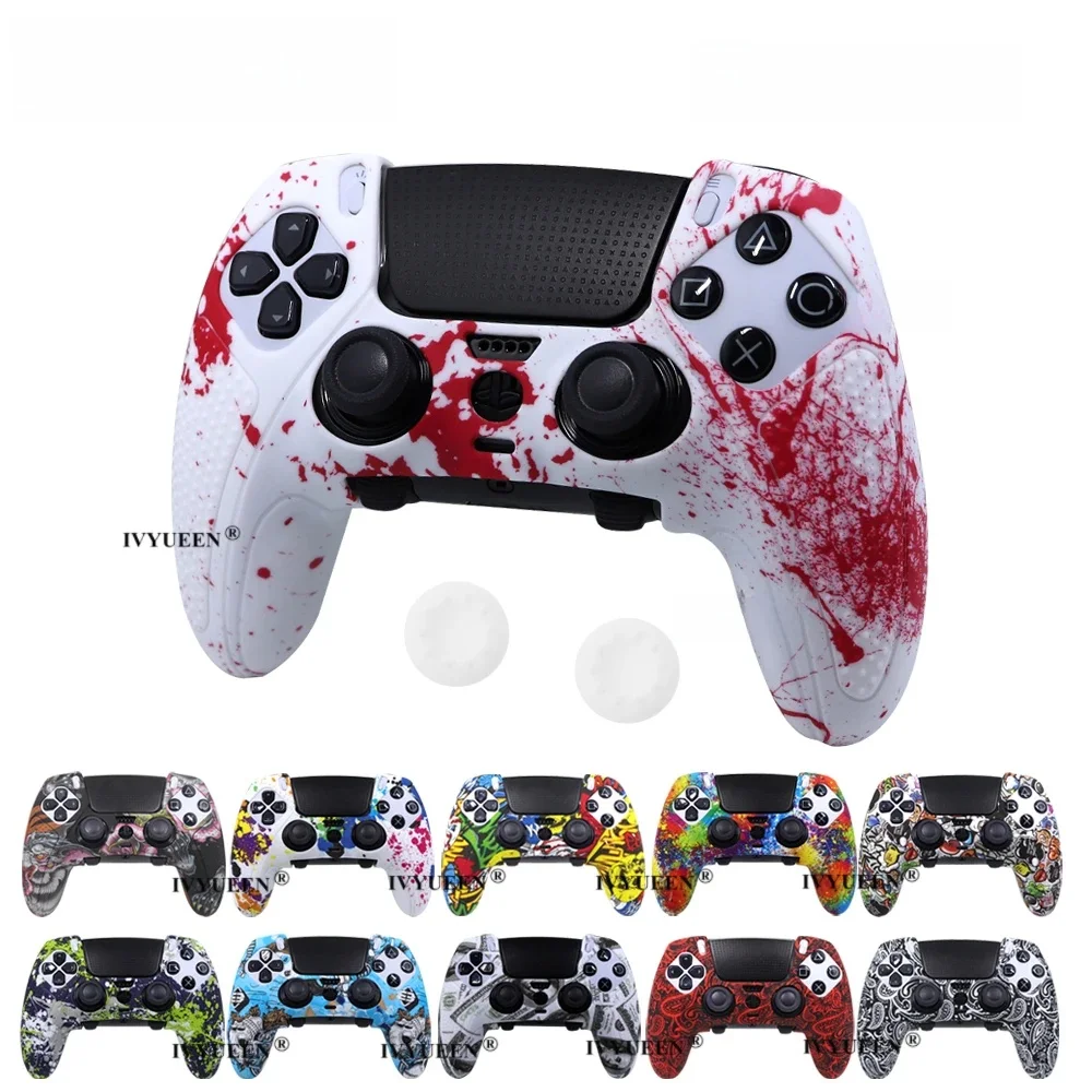IVYUEEN – coque de protection en Silicone souple pour contrôleur de bord DualSense, impression de transformation d'eau, pour PlayStation 5 PS5