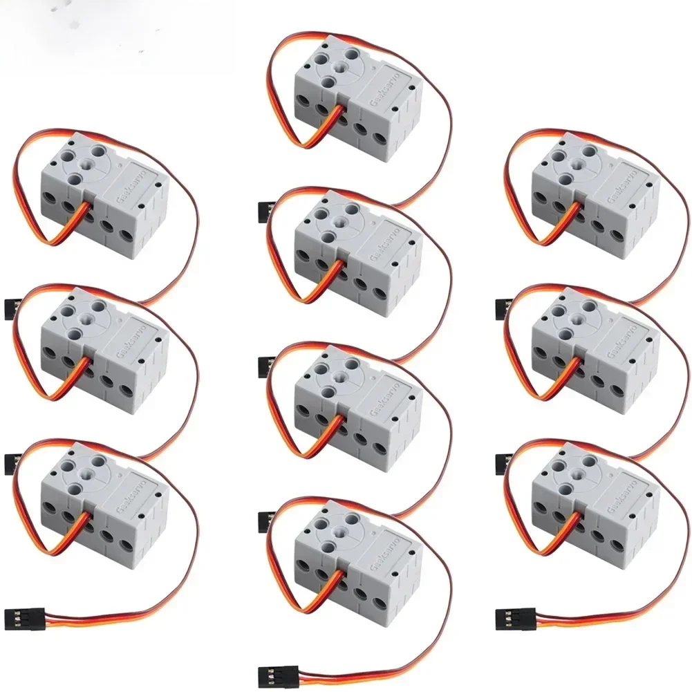 1/4/10 sztuk 360 stopni 2KG szary silnik serwo Geek zdalnie sterowany dla Geekservo 2kg 360 4.8V-6V dla Micro:bit Raspberry Pi DIY Toy — 2