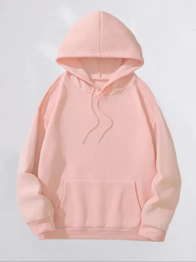 Elephant And Floral Print Drop Shoulder Hoodie Women Clothing for Fall & Winter Fashion Casual Drawstring Pocket Hooded