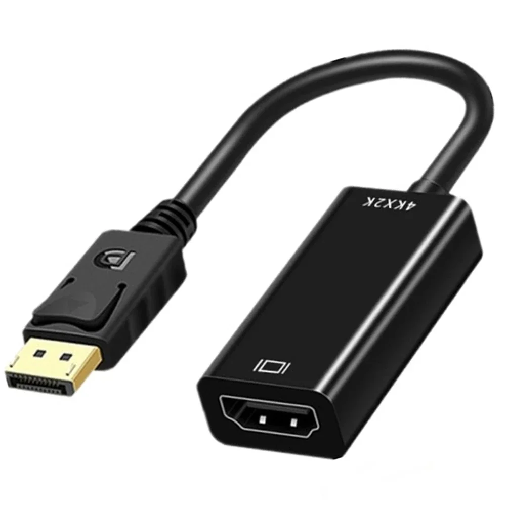 Adapter 4K DisplayPort na HDMI męski DP na żeński kabel kompatybilny z HDMI konwerter wideo audio do projektora HDTV PC — zdjęcie 2